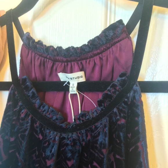 Highneck velvet cocktail dress (NWT) - Picture 2 of 7